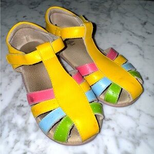 Livie & Luca Leather, Rainbow Sandals rubber soles Matilda Jane:Chase Rainbows